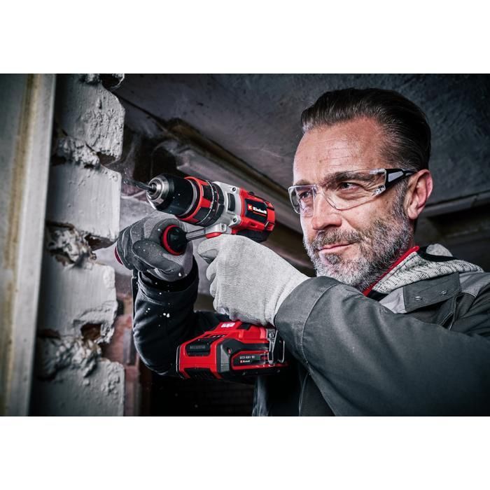 Trapano avvitatore a impulsi a batteria Einhell Professional TP-CD 18/80 Li-i BL PXC (18V) fornito con 2 batterie e caricabatterie