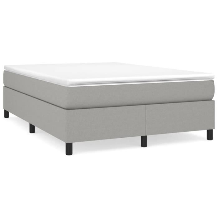Base de colchón SALUTUYA - BD11881 - Gris claro - 140x190 cm - Tela
