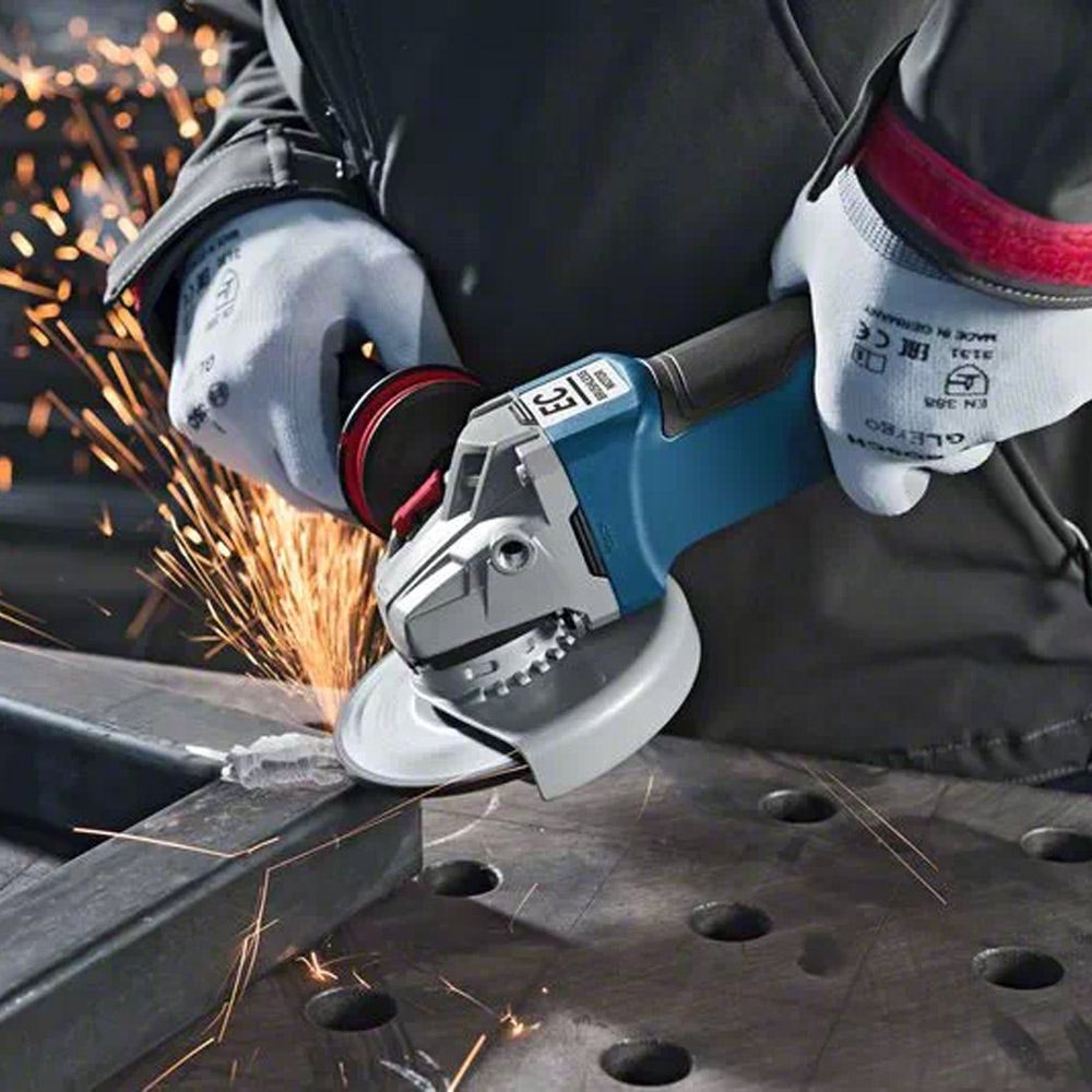 BOSCH 18 V Akku-Winkelschleifer 125 mm mit Paddelschalter GWS 18 V-10 PC 06019G3E0A