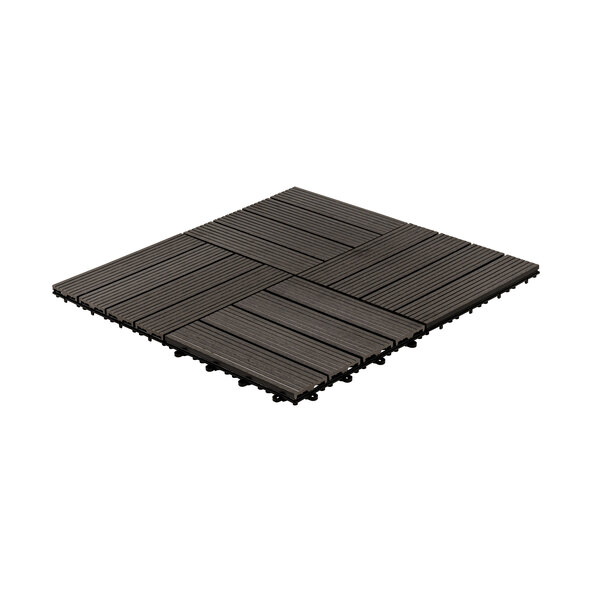 WPC-Holzfliesen BAVARO, 1 m², anthrazit