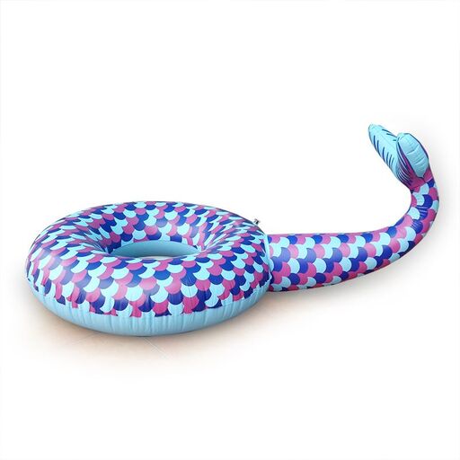 Tapis de bain gonflable en forme de queue de sirène