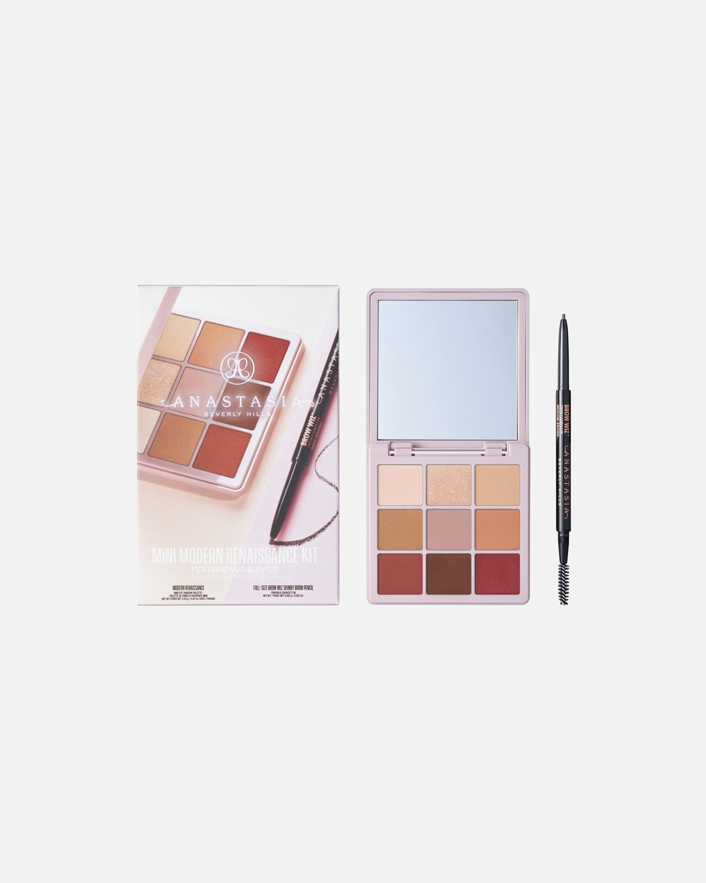 Anastasia Beverly Hills Mini set za šminkanje „Moderna renesansa“ za obrve i oči – 1 komad