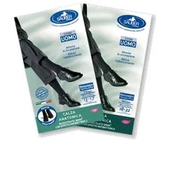 Calcetines anatómicos para hombre SAUBER Sauber QSKIN Yarn 140 Den Talla G Negro