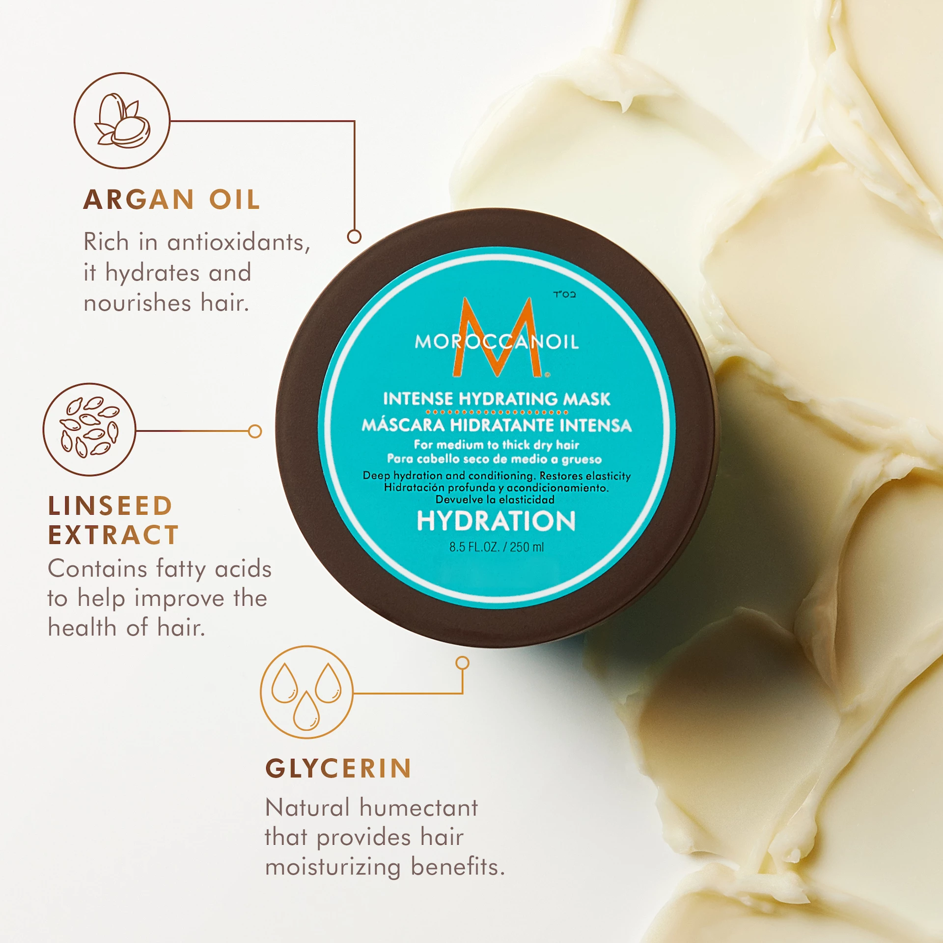 Intenzivna hidratantna maska 250 ml - Moroccanoil