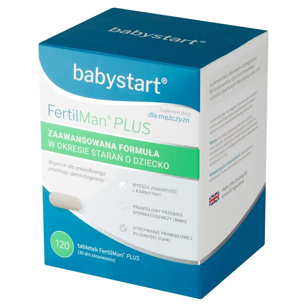 FertilMan Plus, Preparat wspomagający płodność u mężczyzn, Tabletki