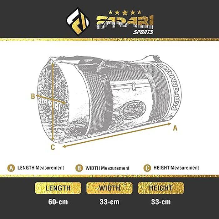 Sac de Sport - Farabi Sports - Multisport - Noir - Design Moderne - Rangement Optimal