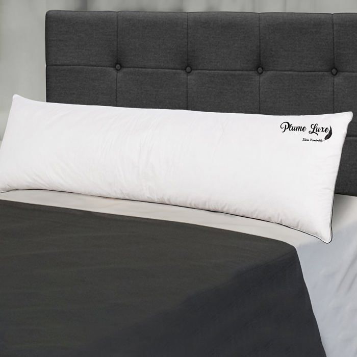 Cuscino cilindrico - Sampur - Imbottitura in piuma morbida - 140x40 cm - Imbottitura in piuma e piumino - Comfort ergonomico