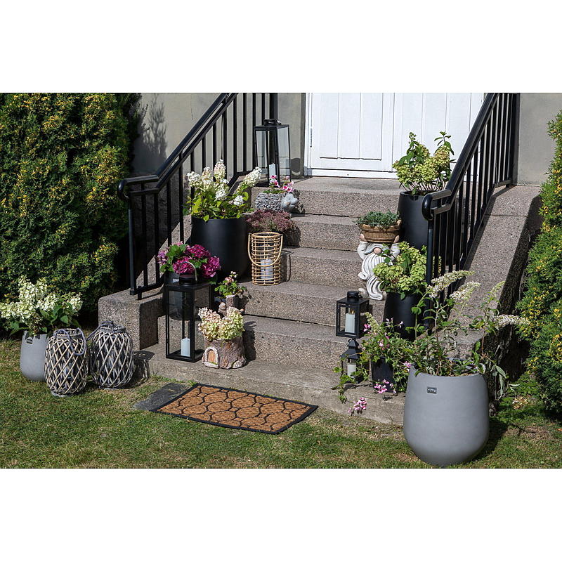 Hauslaterne Willow 25 x 35 cm, grau