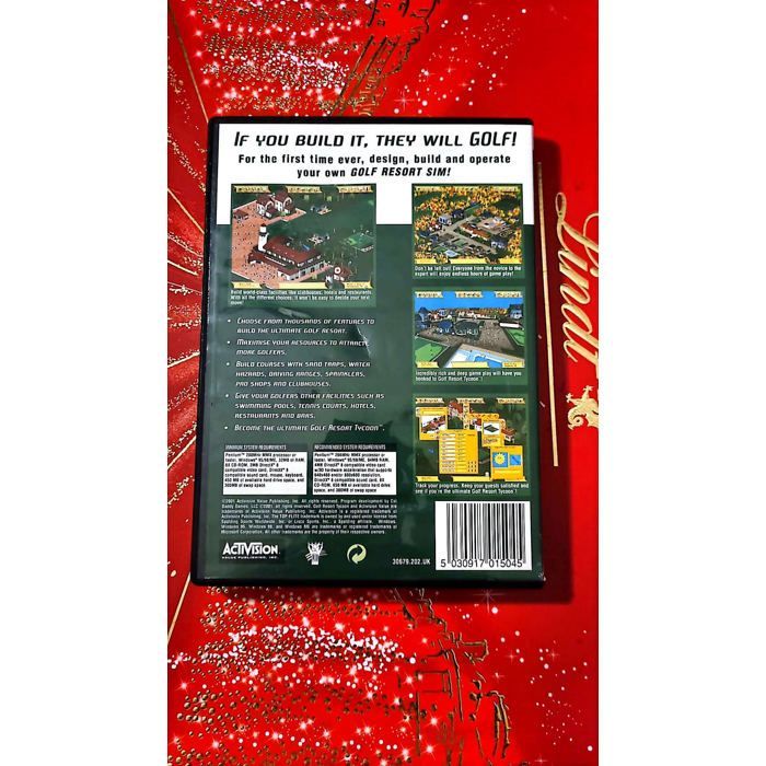 Golf Resort Tycoon (PC CD-ROM) – Gioco di simulazione e gestione