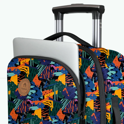 Cabaia Soft-sided 2-wheel suitcase, XS size, Boulogne blue
