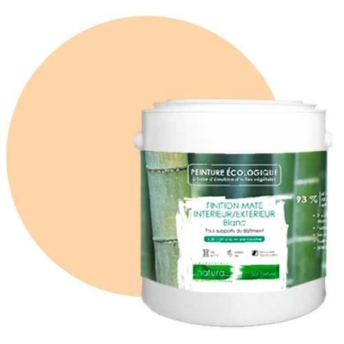 Natural Beige Nude Eco-Friendly Paint for Interior and Exterior Use, Matte Finish - 2.5L 33m