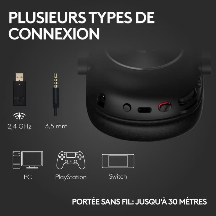 Gamingheadset - Draadloos - Logitech G Pro X 2 - Bluetooth - PS5, PS4, PC - Zwart