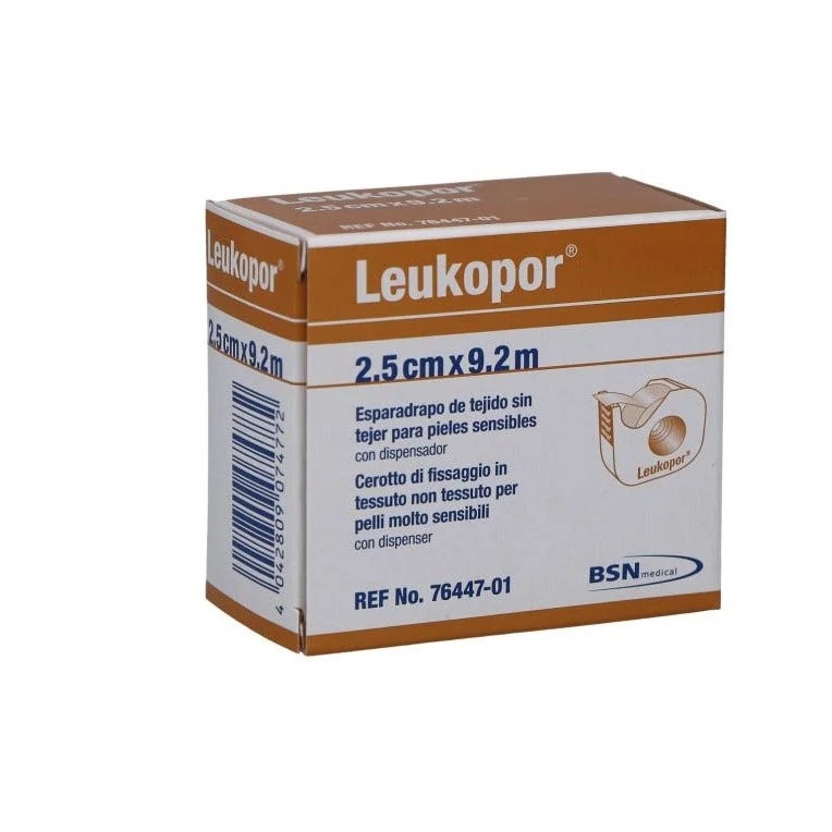 Apósito LEUKOPOR en bobina Leukopor de 2,50 x 920 cm para vendajes.
