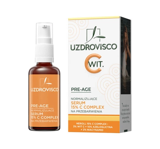 Uzdrovisco Pre-Age normalizujące serum do twarzy 15% C Complex na przebarwienia 30ml