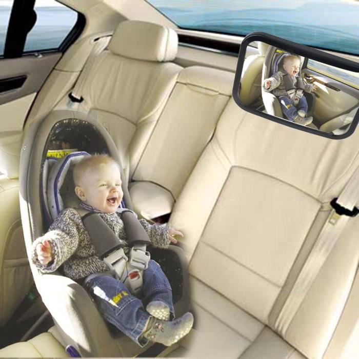 Espejo de vigilancia para bebés, espejo retrovisor para bebés en el coche, espejo retrovisor de seguridad para el asiento trasero.