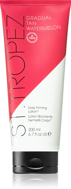 Loção autobronzeadora diária St. Tropez Gradual Tan Firming, cor Melancia