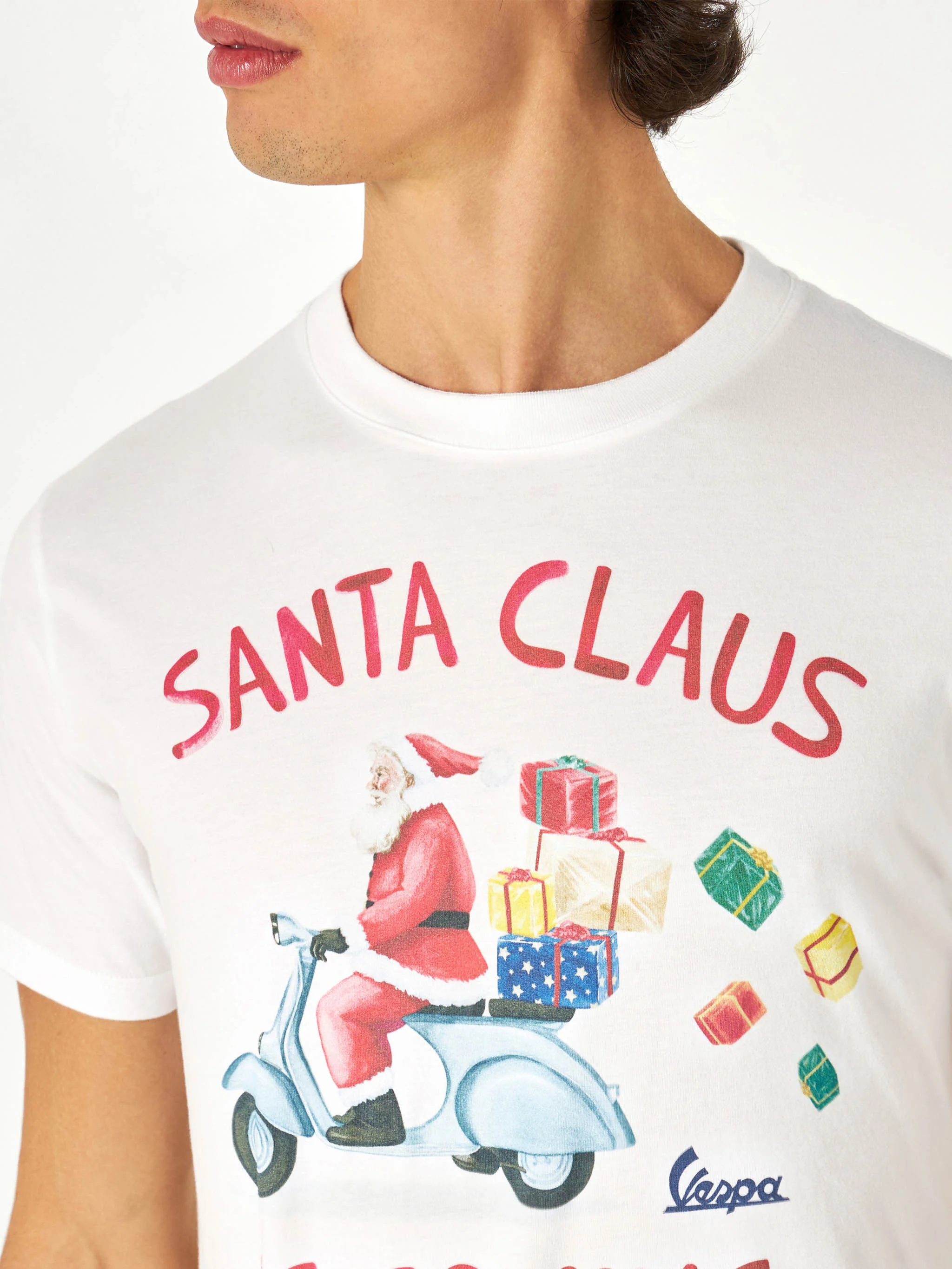 Herre-T-shirt med print 