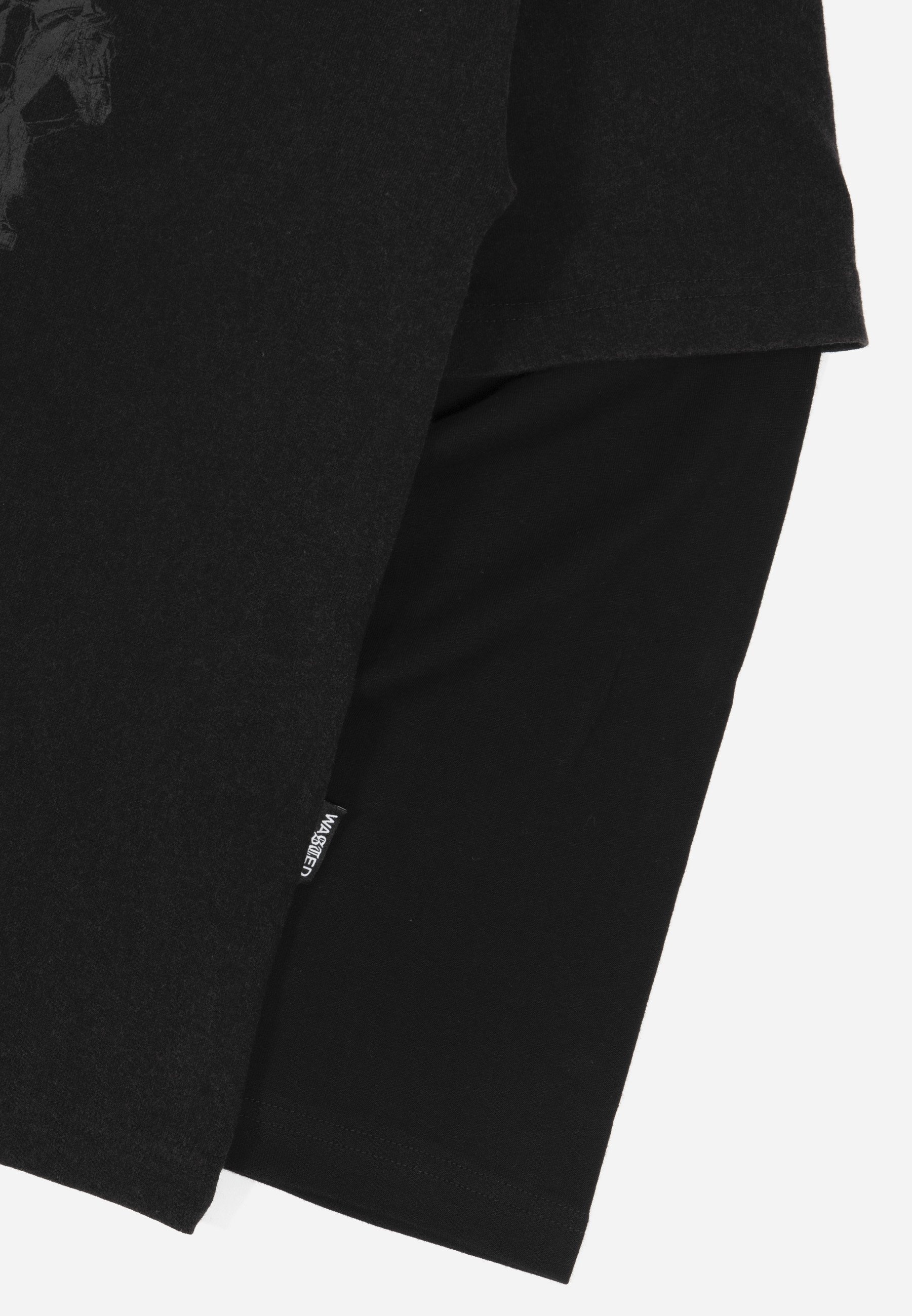 Wasted Paris NECROMANCER UNISEX - Top met lange mouwen - vervaagd zwart