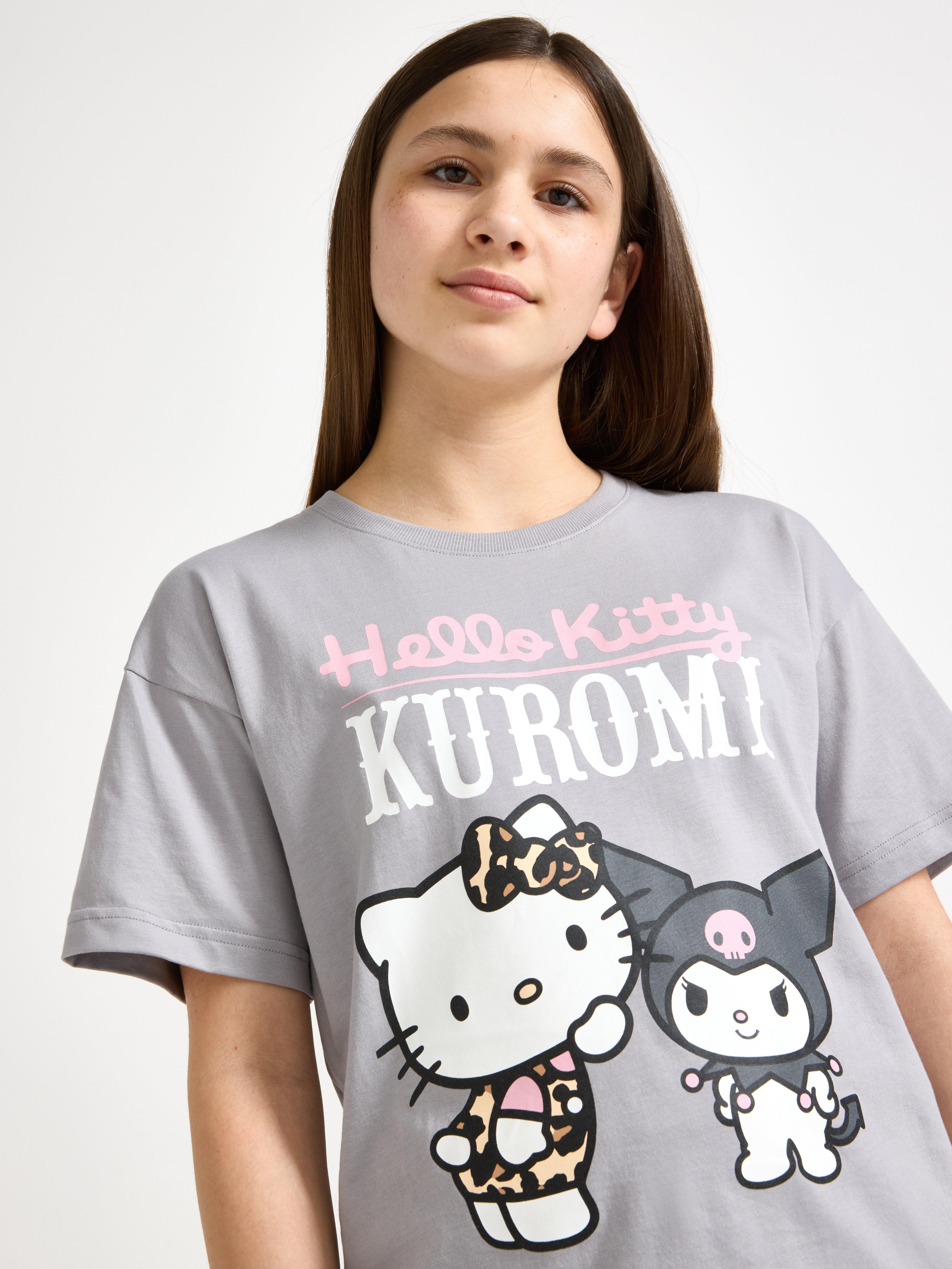 Hello Kitty og venner t-skjorte grå
