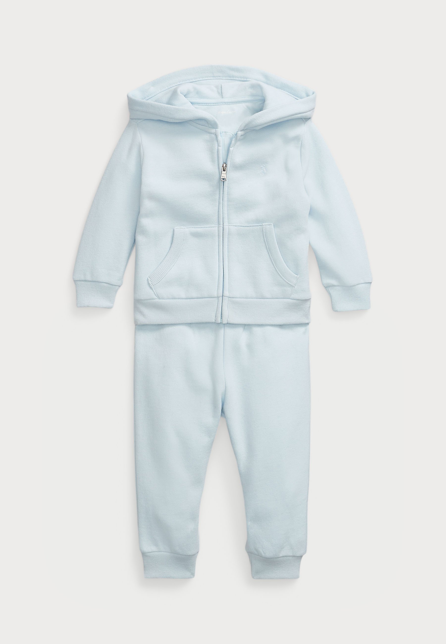 Completo felpa con cappuccio e zip intera Polo Ralph Lauren - Pantaloni della tuta - blu berillo