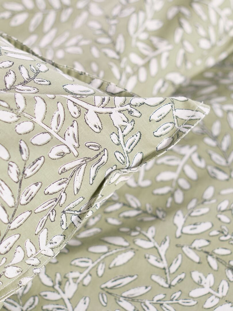 Beddenset 'Leaves' - Tweepersoons - GROEN