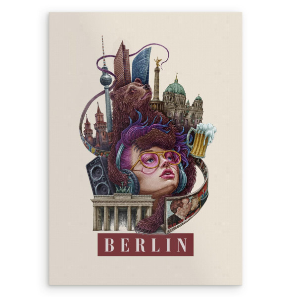 Plakat Berlin, styl miejski 20x30cm