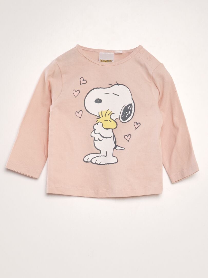 Snoopy T-shirt met lange mouwen - ROZE