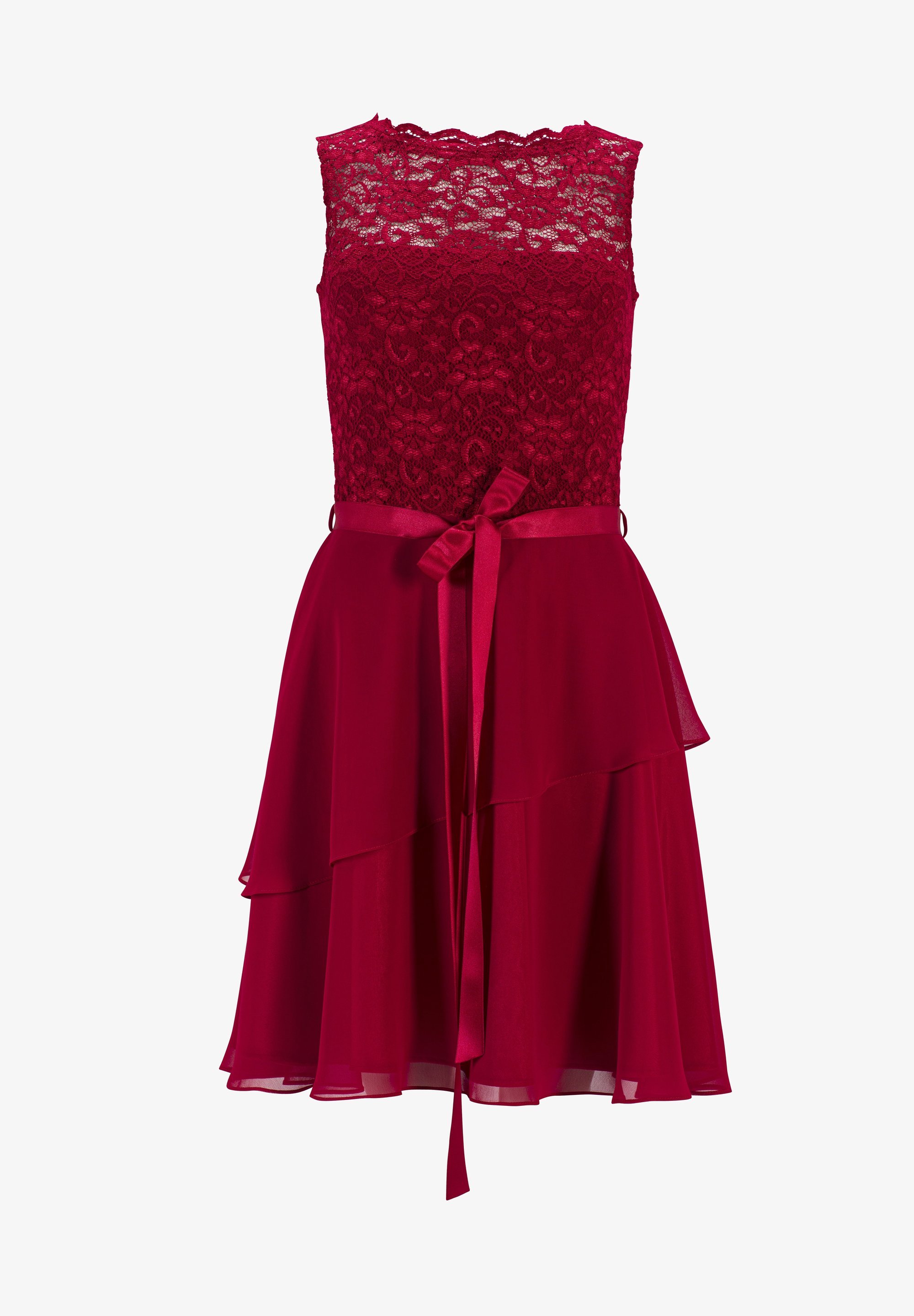 Robe de cocktail swing / Robe de soirée - rouge foncé