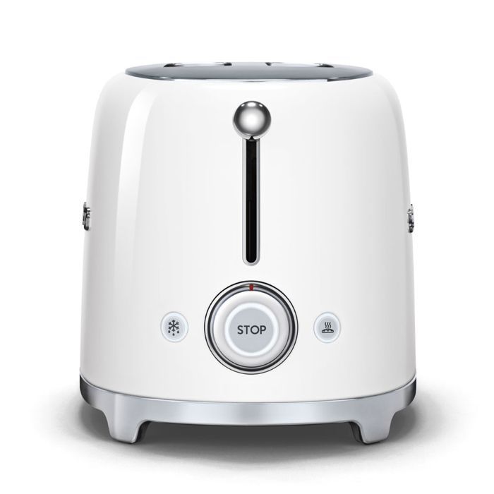 Torradeira Smeg de 2 fatias, 950 W, branca - tsf01wheu