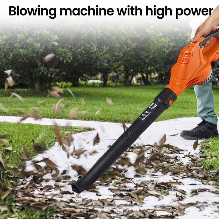 21V Cordless Electric Leaf Blower, 5 Speeds, 150 MPH, 16500 RPM, for Car, Lawn, Patio, Yard, Snow, Garden