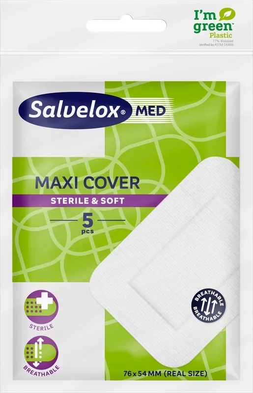SALVELOX Salvelox Medium zelfklevende kompresverband 5 stuks