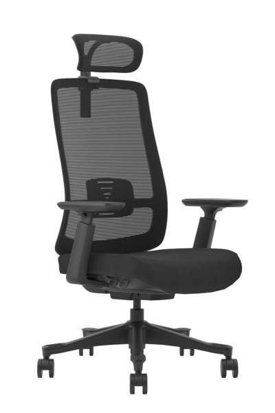 Ergonomiczny fotel biurowy Calpe czarny