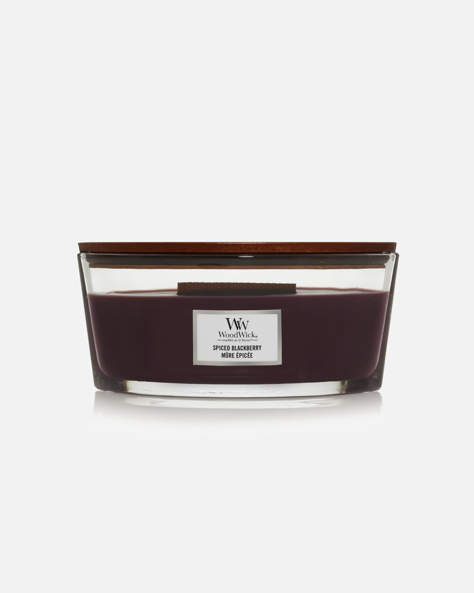 Bougie parfumée WoodWick « Mûre épicée » – 454 g