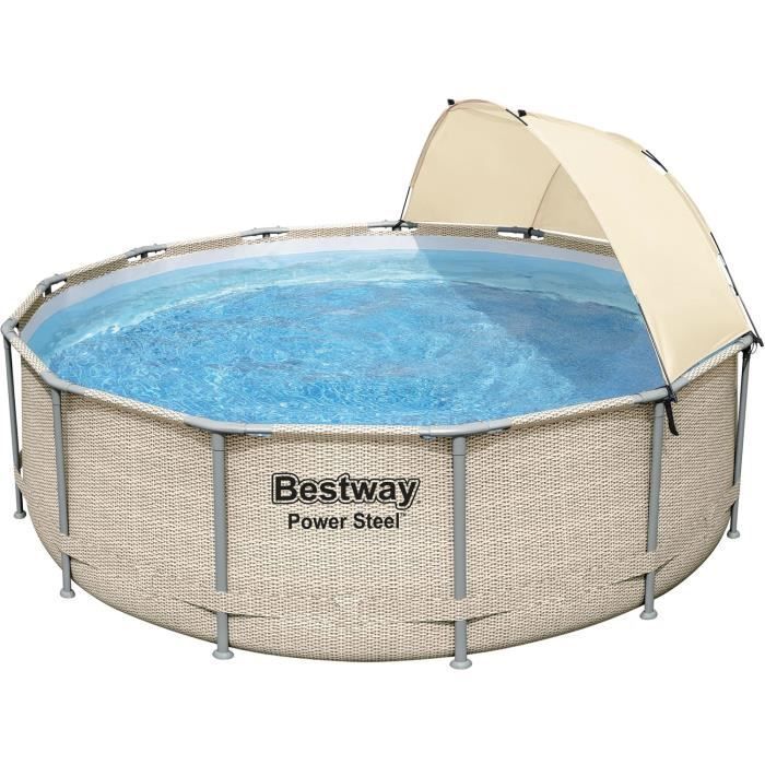Swimming pool - BESTWAY - Power Steel - 396 cm - Stainless steel - Above ground