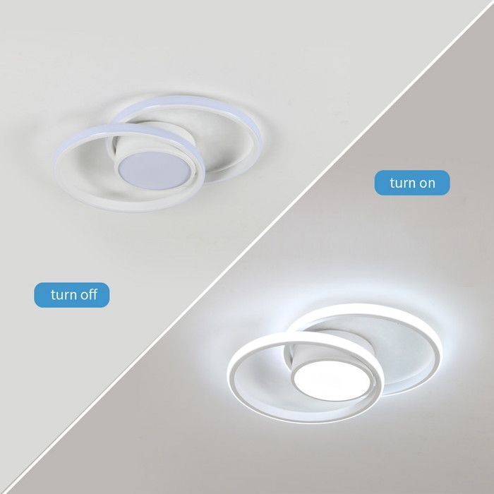 Dorlink Plafonnier LED 42W Rond Lampe de plafond Plafonnier chambre pour Couloir Coucher Salle de Bains Cuisine Salon, Blanc 6500K
