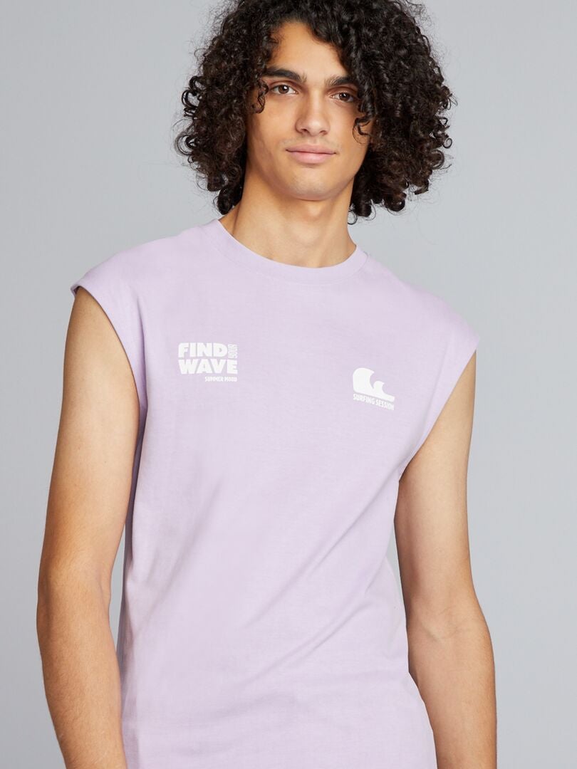 Regata estampada - ROXA