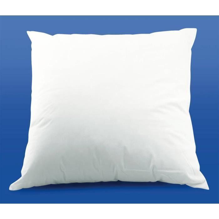 Juego de 2 almohadas de 60x60 cm - Antiácaros - Fabricadas en Francia - Fibras huecas siliconadas