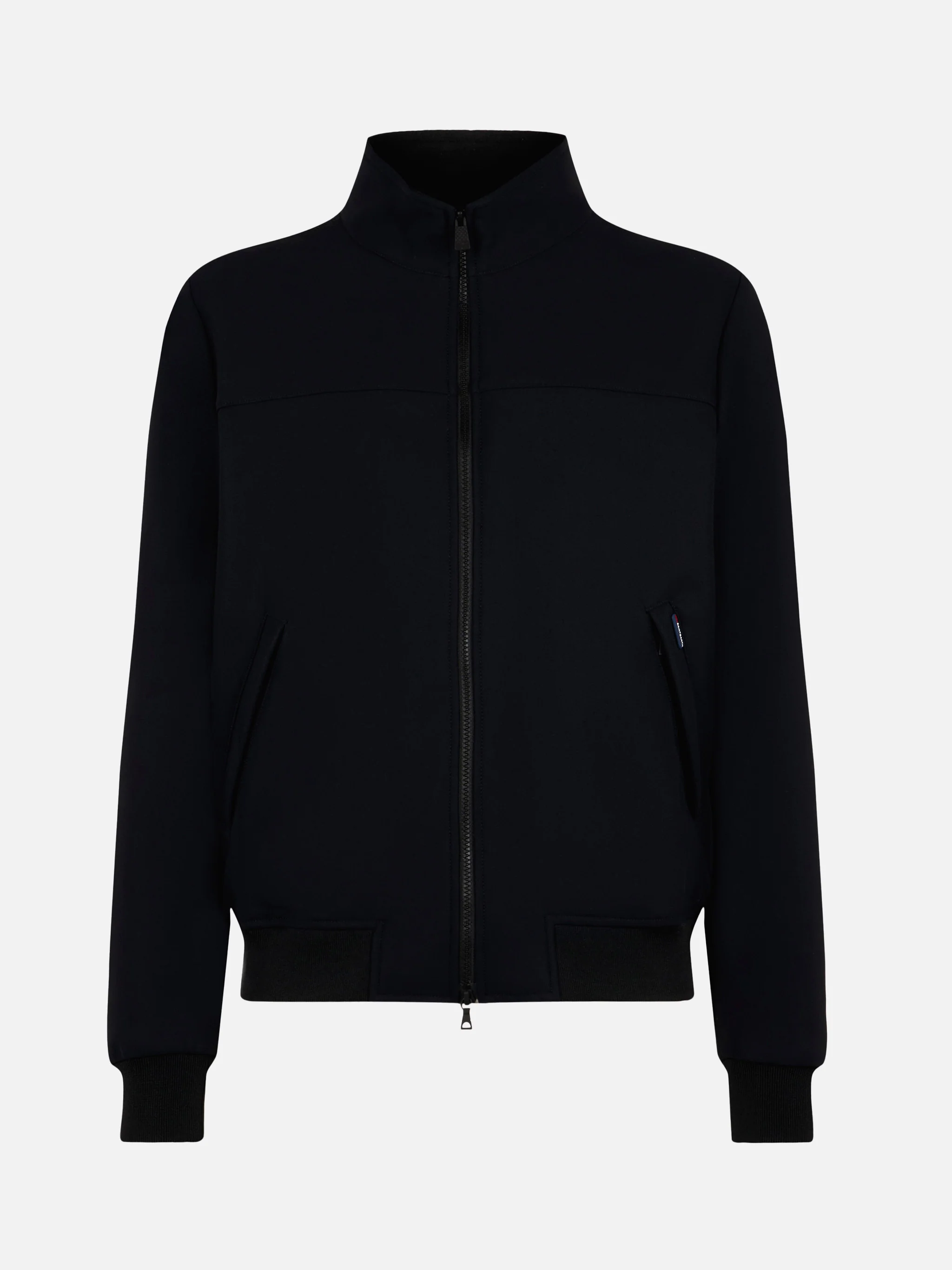 Veste bomber noire mi-saison pour homme