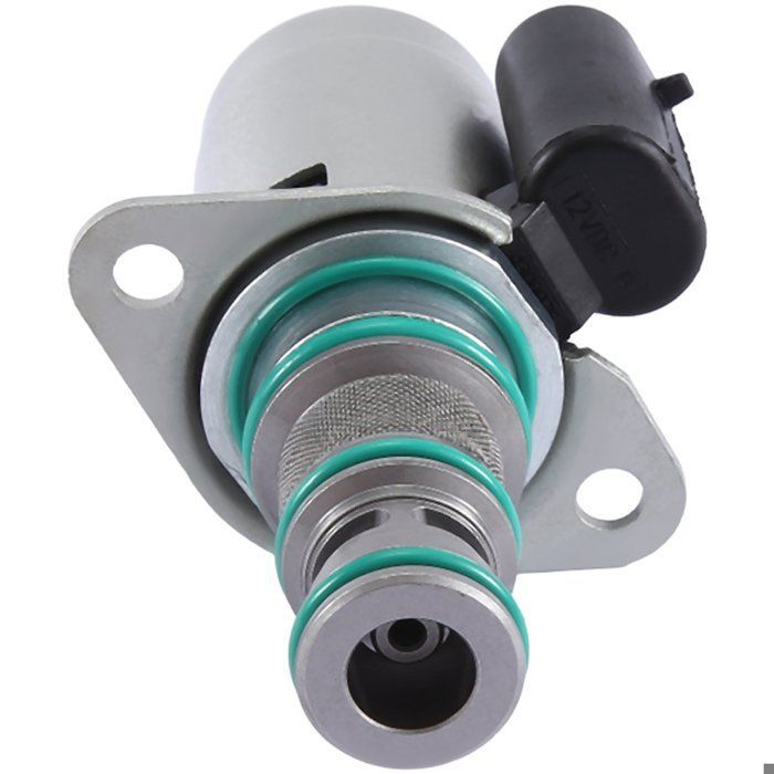 2 válvulas solenoides de 12 V 5019094 580037013 SV98-T39S SV98T39S para retroexcavadoras 3CPLUS (91 HP), 214-4, 215/3CX, 15,2 válvulas solenoides, color plata.