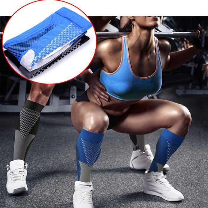 Chaussettes de compression, WOVTE 3pairs pour hommes et femmes, meilleur ajustement athlétique gradué.