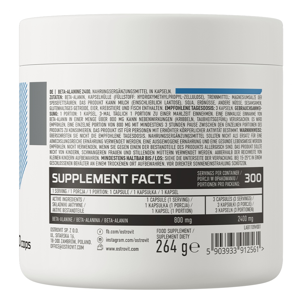OstroVit Beta-Alanin 2400 mg