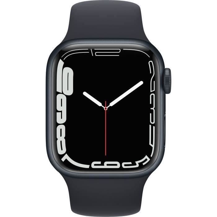 Apple Watch Series 7 GPS - 41mm - Boîtier Midnight Aluminium - Bracelet Midnight Sport (2021) - Reconditionné - Excellent état