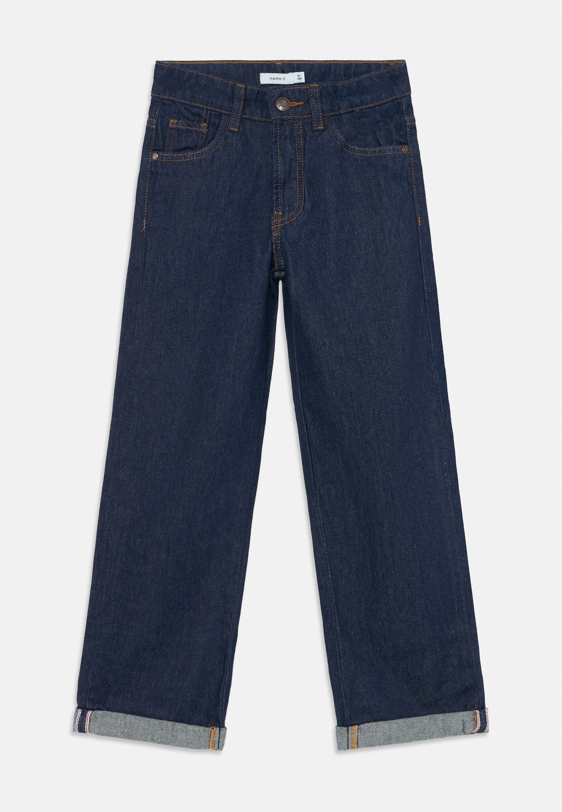 Noem het NKMRYAN - Rechte jeans - donkerblauwe denim