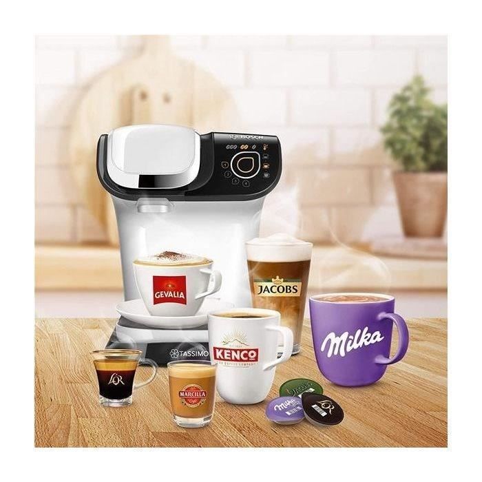 BOSCH - Multi-beverage coffee maker - 1300W - Tassimo My Way - white - TAS6504