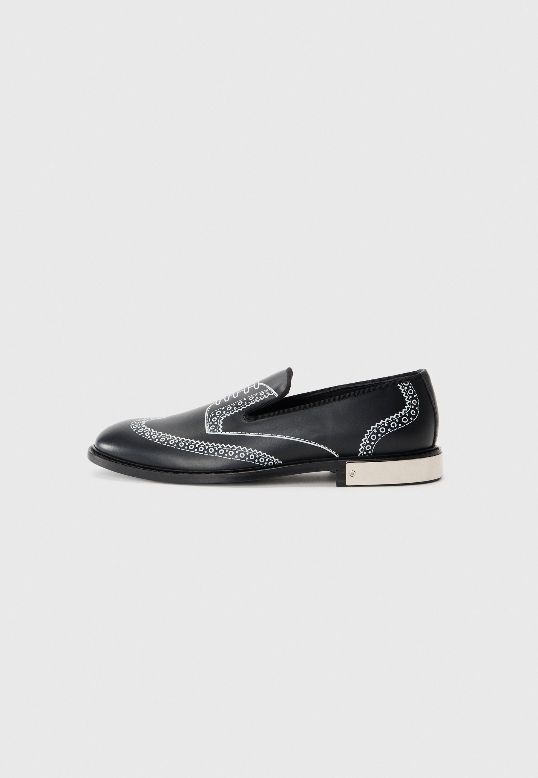 MOSCHINO Slip-ons - nero/bianco