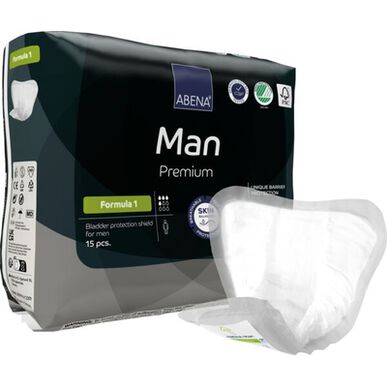 Abena Man Premium Unique Barrier Formula 1 ochranné vložky pro muže s inkontinencí 15 kusů 15 kusů