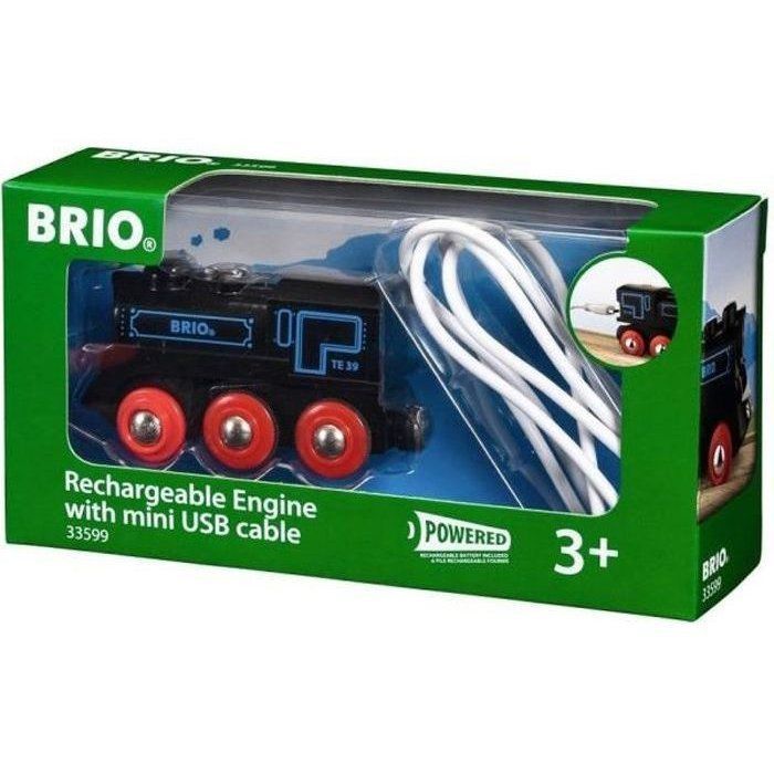 BRIO World oplaadbare locomotief - Ravensburger - Geel - Unisex, geschikt voor kinderen vanaf 3 jaar