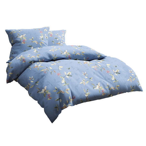 Winter jersey Bed linen, 135 x 200 cm, blue