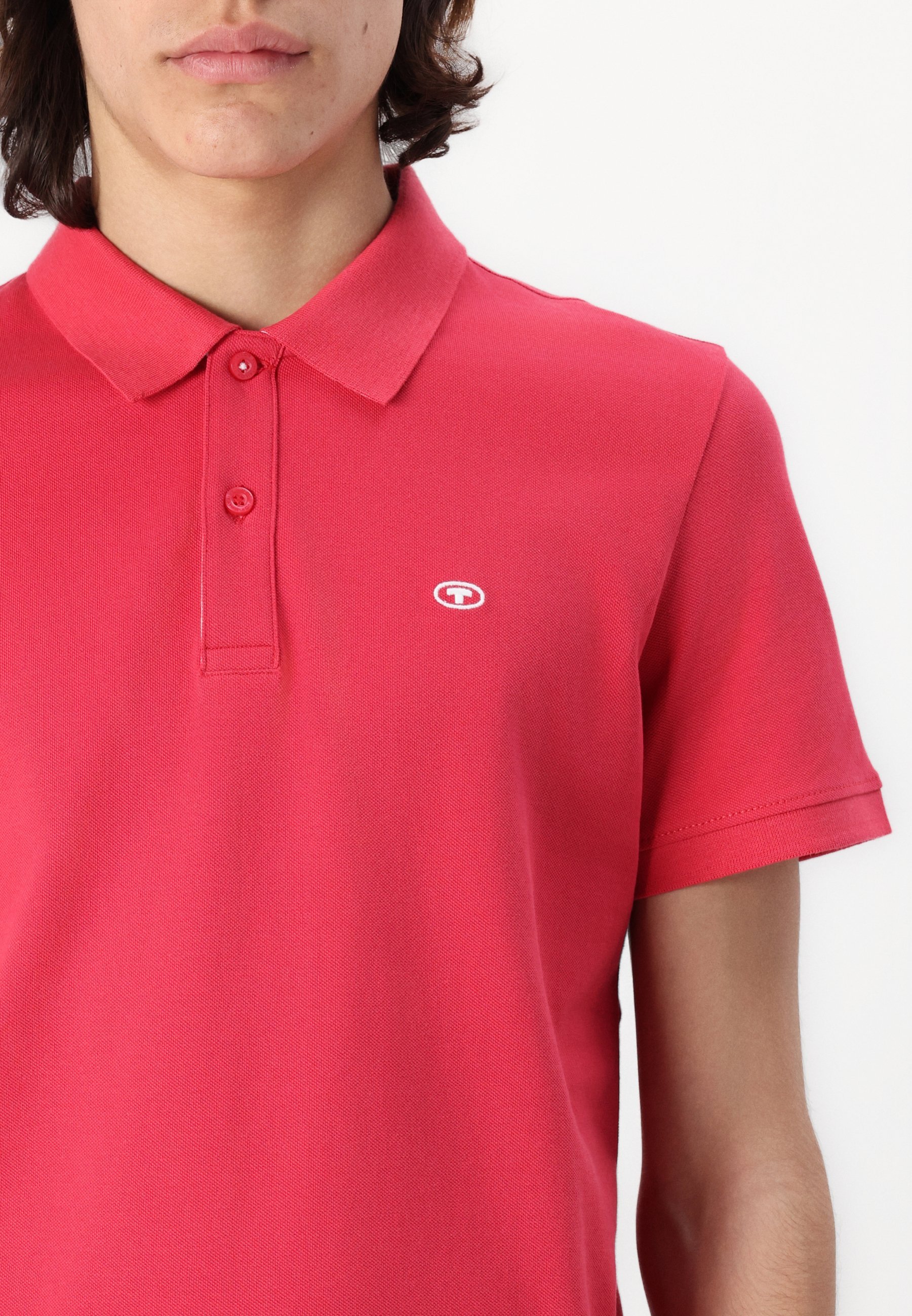 TOM TAILOR BASIC - Polo - rouge framboise doux