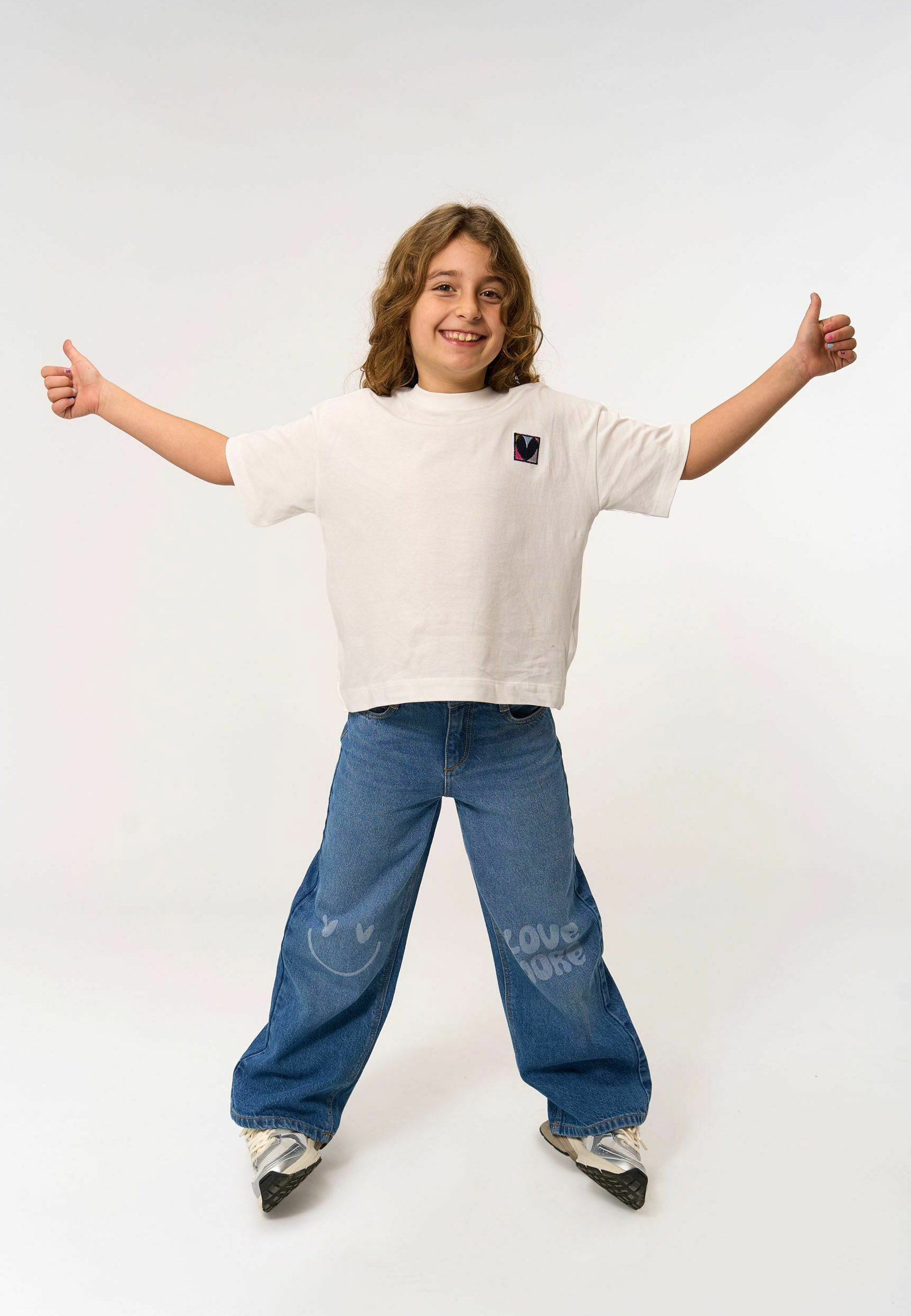 De nieuwe PURITY WIDE - flared jeans - mediumblauwe denim